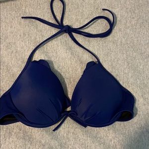Navy blue bikini top